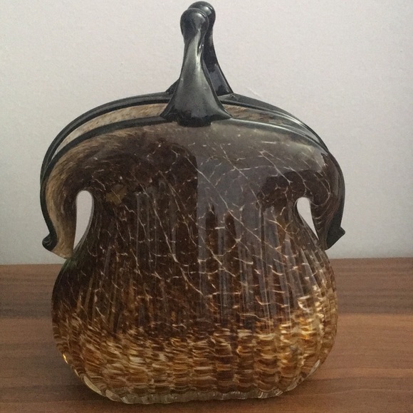 Vintage Murano Hand Blown Glass Purse - Picture 5 of 8